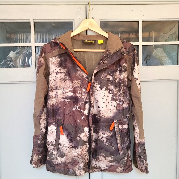 Cabelas Dryplus Camo Rain Jacket Boys 